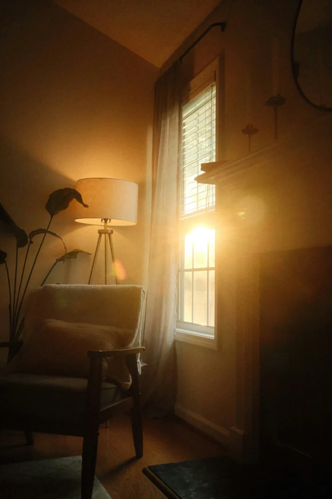 Warm, light-filled room symbolizing guidance, reflection, and faith-based leadership