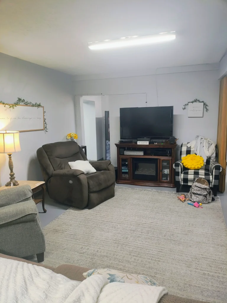 Shared living area designed for comfort, community, and fellowship in a residential faith-based program